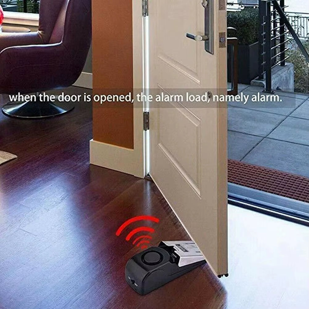 125 DB Anti-Theft Burglar Stop System Security Home Alarm System Door Block Blocking Home Wedge Stopper Shaped Safety Stop I3O4