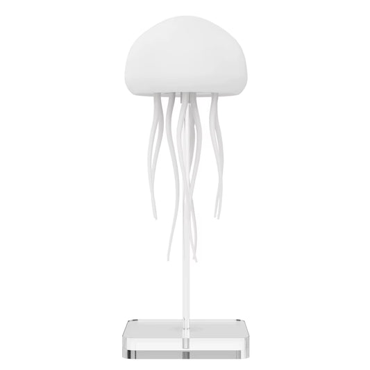 Cute Jellyfish LED Night Light – Voice Control RGB Rotating Lamp, Hanging Bedside Light for Kids & Room Decor